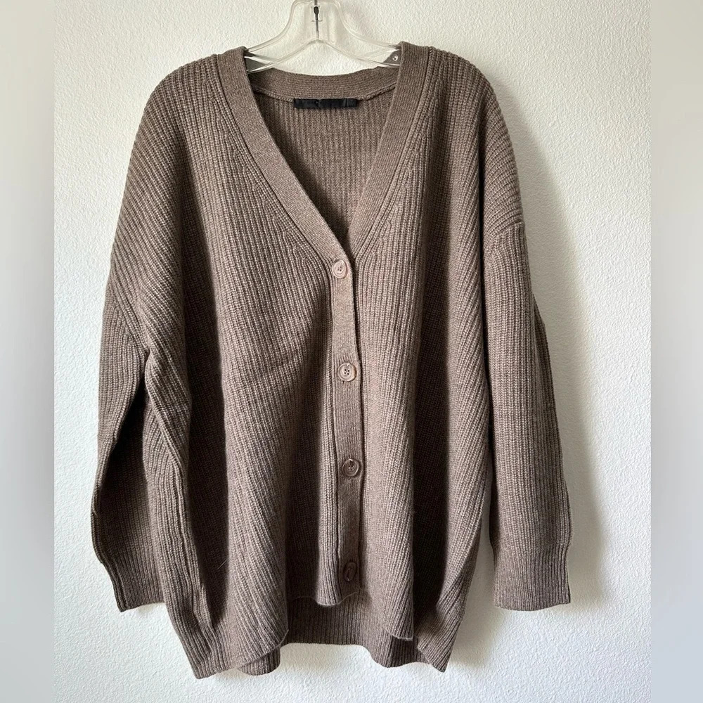 Jenni Kayne  Cashmere Cocoon Cardigan Undyed Stone - Picture 5 of 11